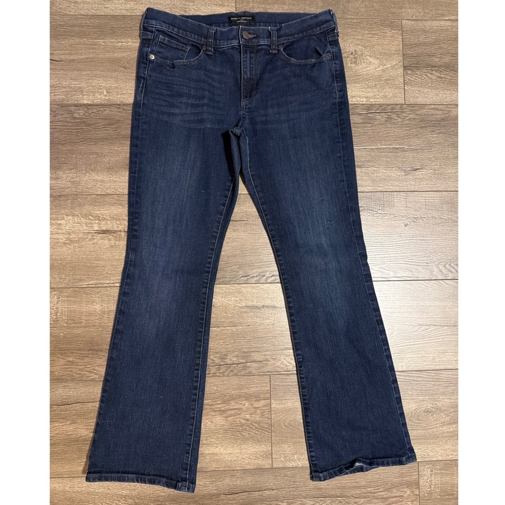 Banana Republic Slim Bootcut Jeans Dark Wash Indigo Women 30/10R Regular